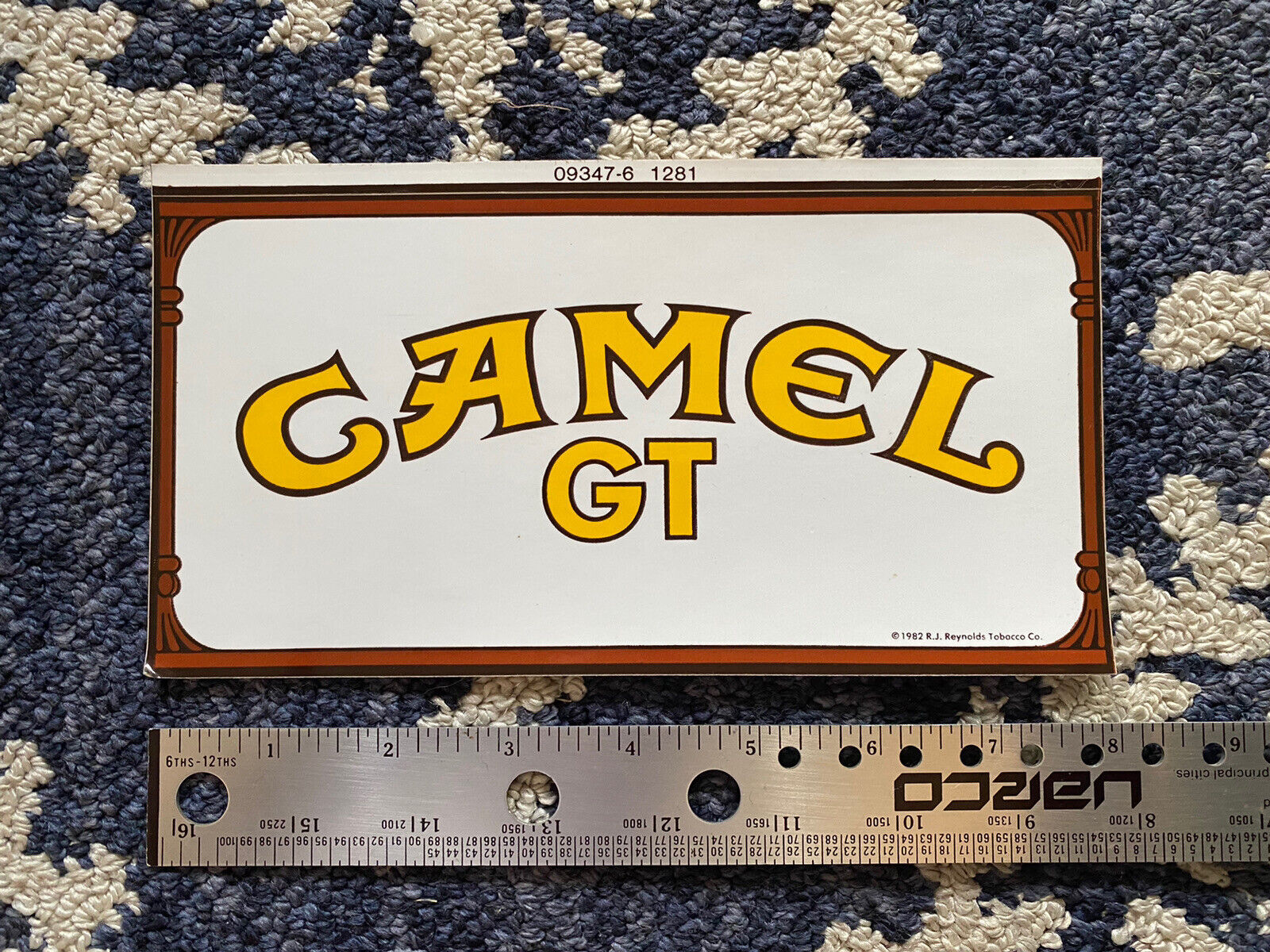 Original Vintage Camel GT Challenge Racing Sticker Decal New Old Stock Large