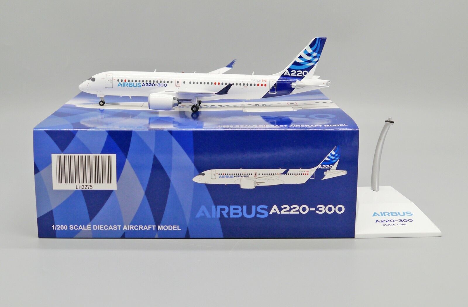 Airbus A220-300 Reg: C-FFDK JC Wings Scale 1:200 Diecast Model LH2275