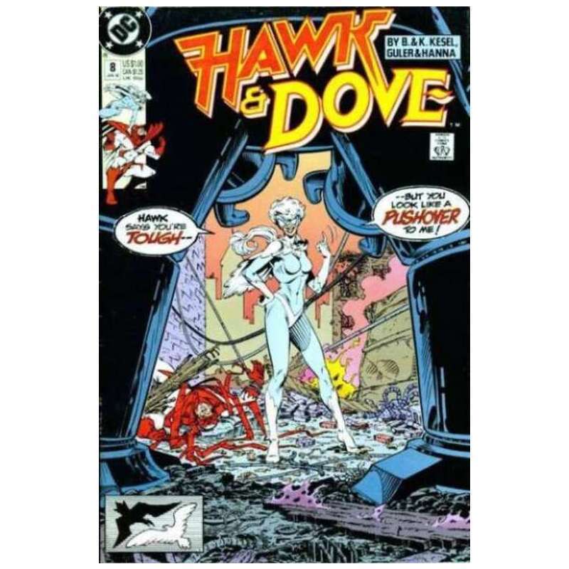 Hawk and Dove (1989 series) #8 in Near Mint minus condition. DC comics [q{