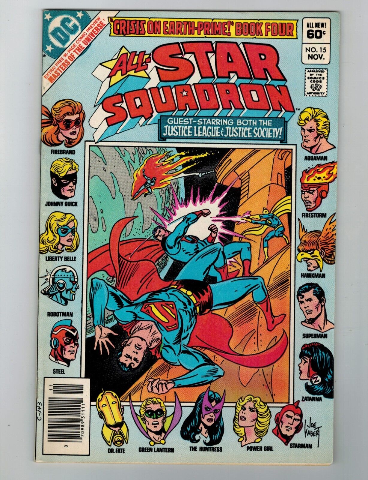 All-Star Squadron #15 Comic Book November 1982 DC Comics