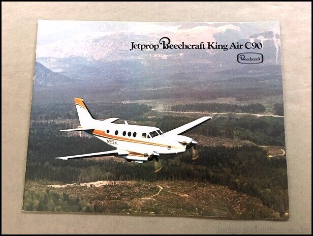 1978 1979 Beechcraft King Air Jetprop C90 Airplane Aircraft Brochure Catalog