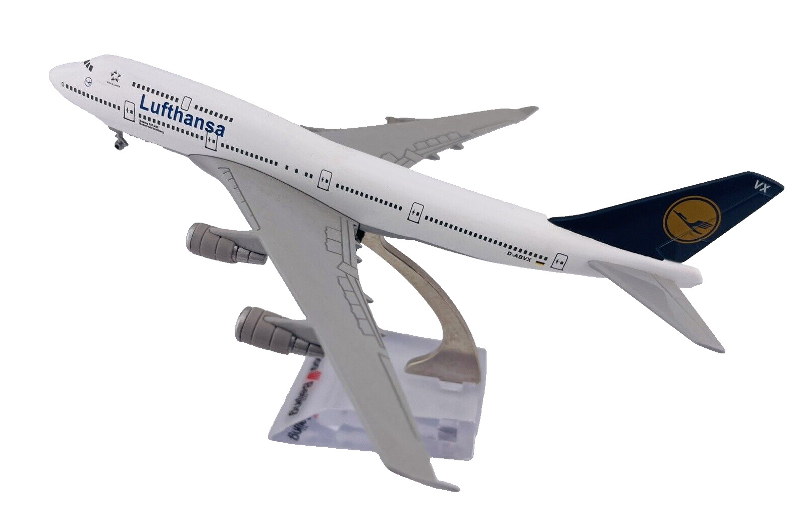 Lufthansa Boeing 747-400 DIECAST D-ABVX 1:400 Baden-Württemberg Diecast Model