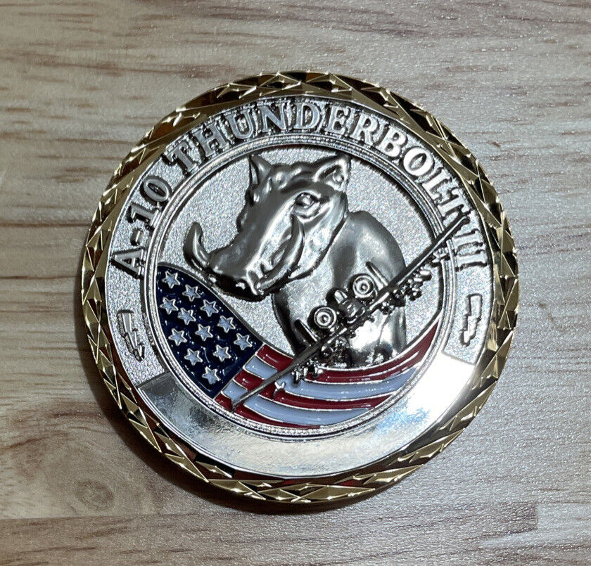 A-10 Thunderbolt II 47th Fighter Squadron USAF Army Navy Challenge Coin