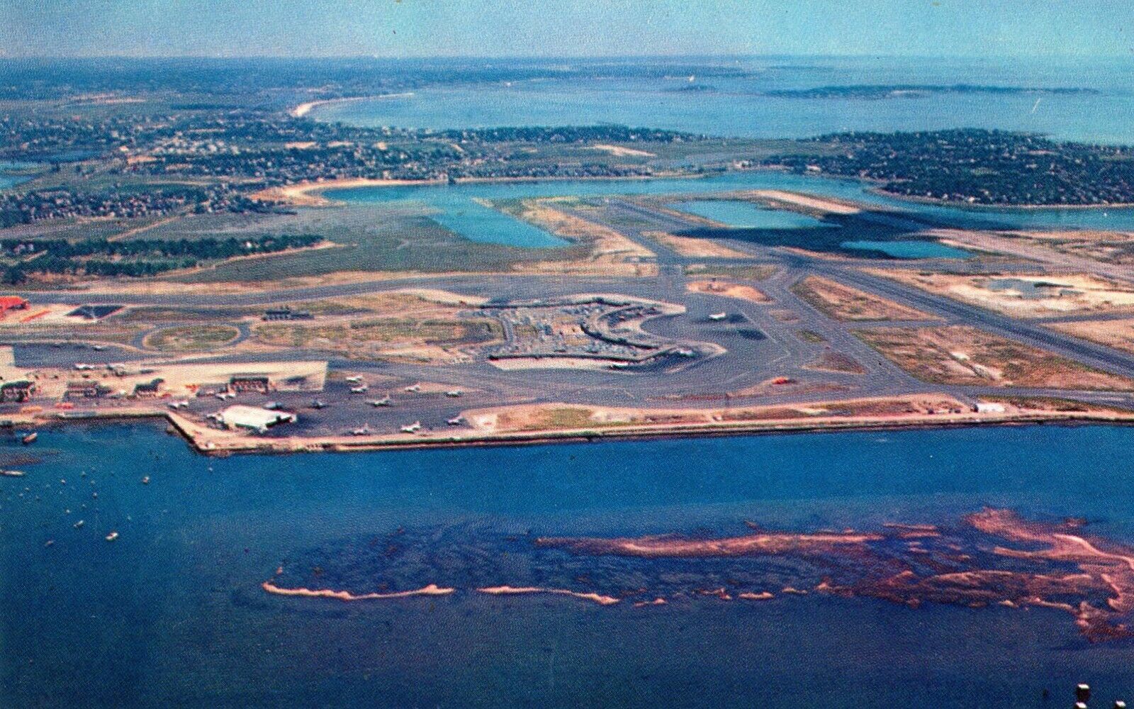 MASSACHUSETTS  AIRPORT  BOSTON   /  SERVED ONCE BY NORTHEST AIRLINES  / AIRCRAFT