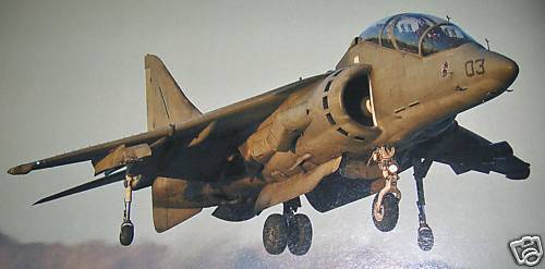 T-10 Harrier BAE James Bond T10 Airplane Desktop Wood Model Big New