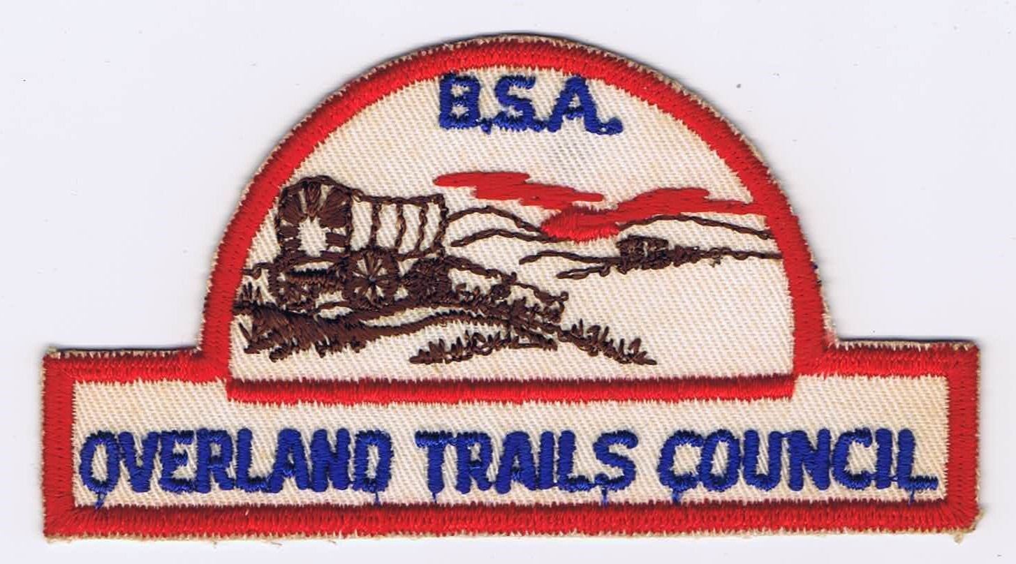 Overland Trails Council Authentic 1950-60s Hat Shaped Council Patch CP 600709