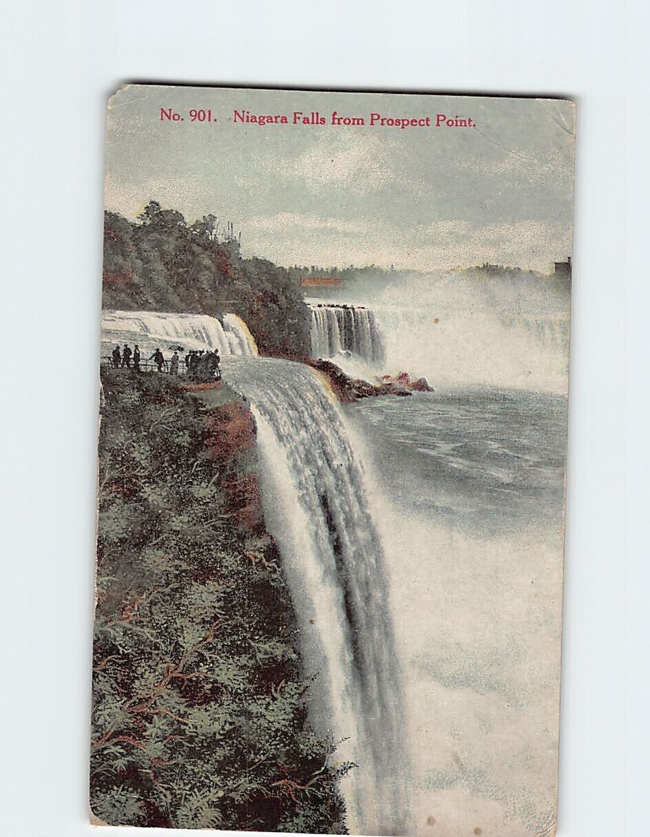 Postcard Niagara Falls from Prospect Point