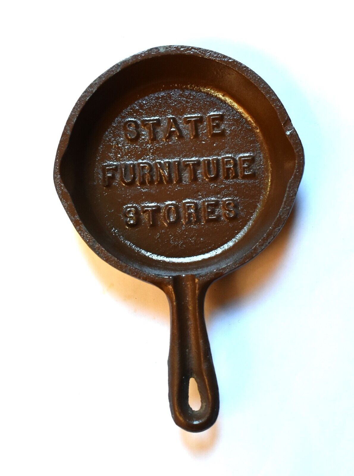 Vintage Miniature Cast Iron Pan Advertising Furniture Stores North Carolina