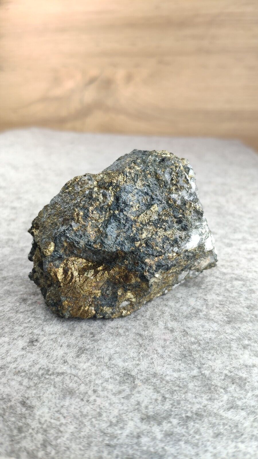 Vintage stone mineral chalcopyrite USSR. Weight 220 grams