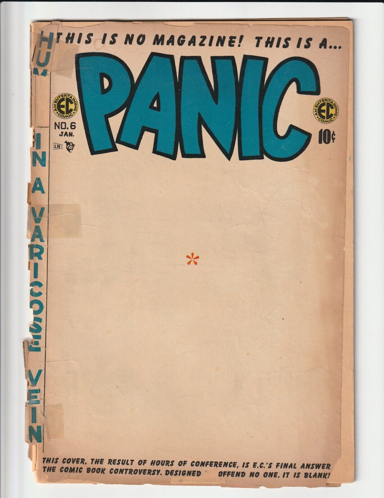 PANIC #6 (1955) FIRST PRINT COMPLETE VERY LOW GRADE EC