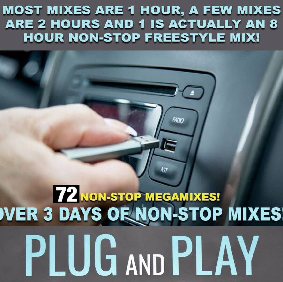 DJ DESTINY MEGAMIXES - OVER 72 MIXES ON USB