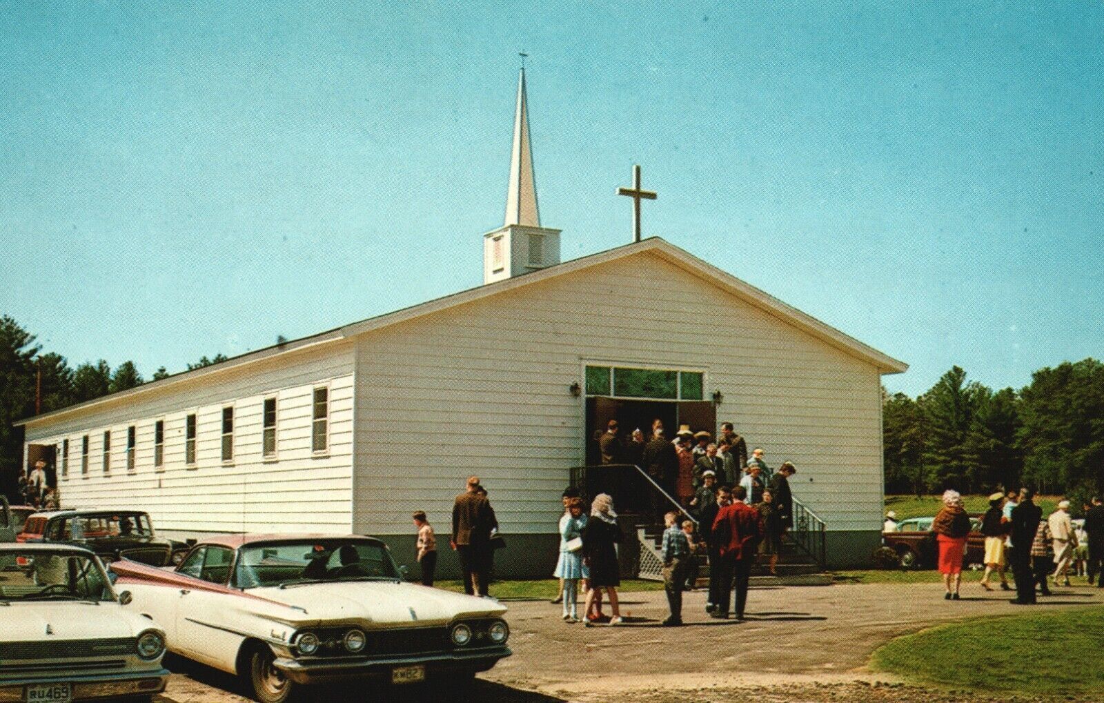 Vintage Postcard St. Frederick\'s Roman Catholic Church Kingston NH New Hampshire
