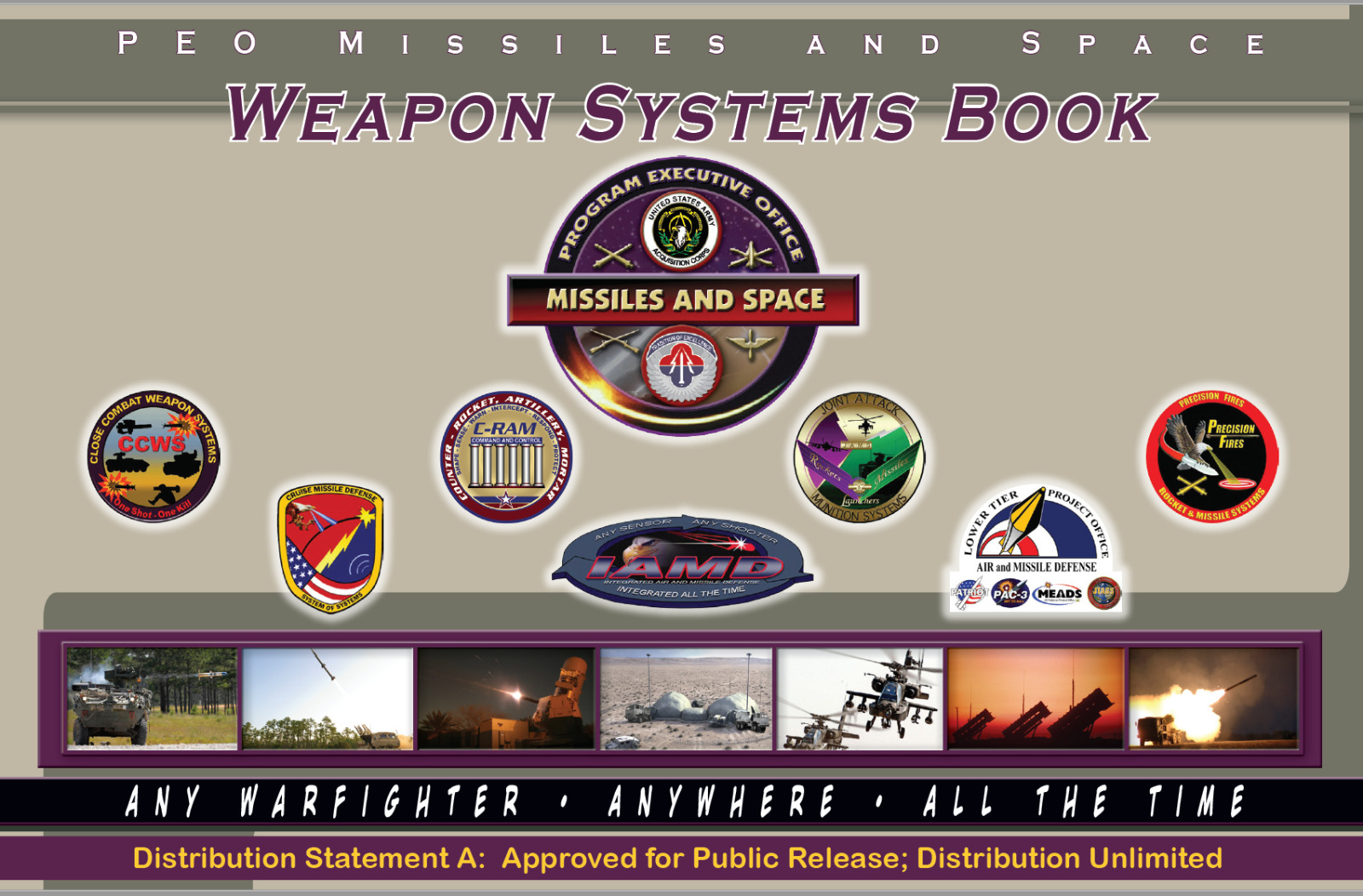 154 Page 2012 PEO Missiles & Space Weapon Systems Book Specifications on Data CD