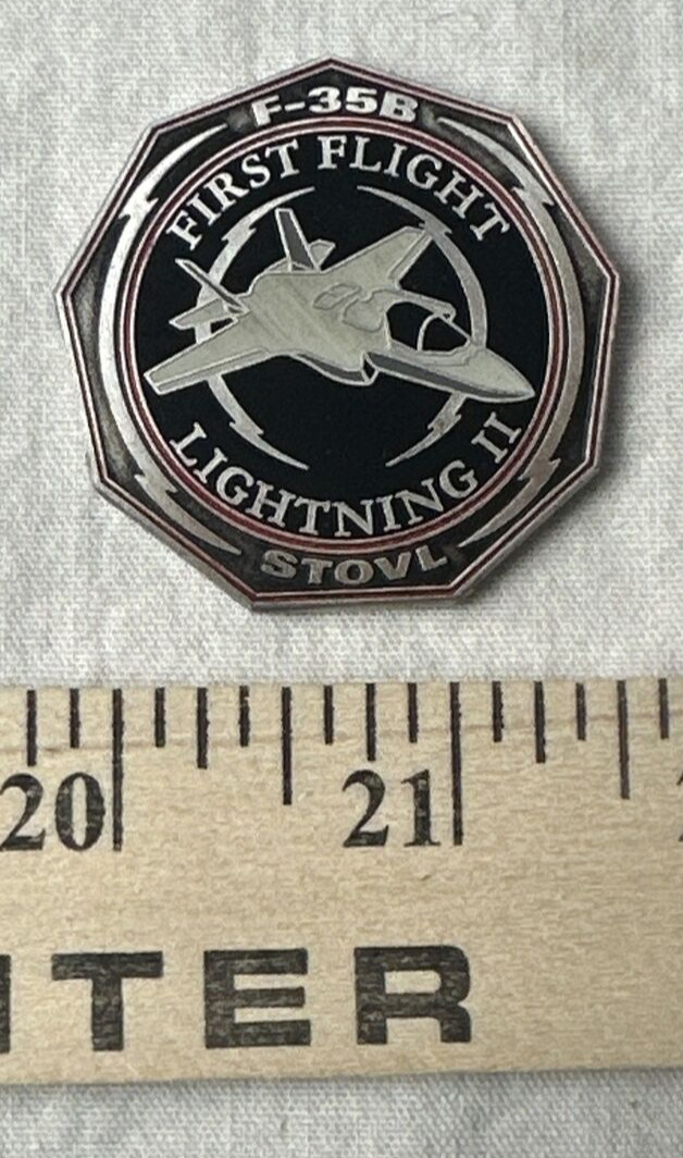 NEW Northrup Grumman Challenge Coin F-35B First Flight Lightning II Flags Jets 
