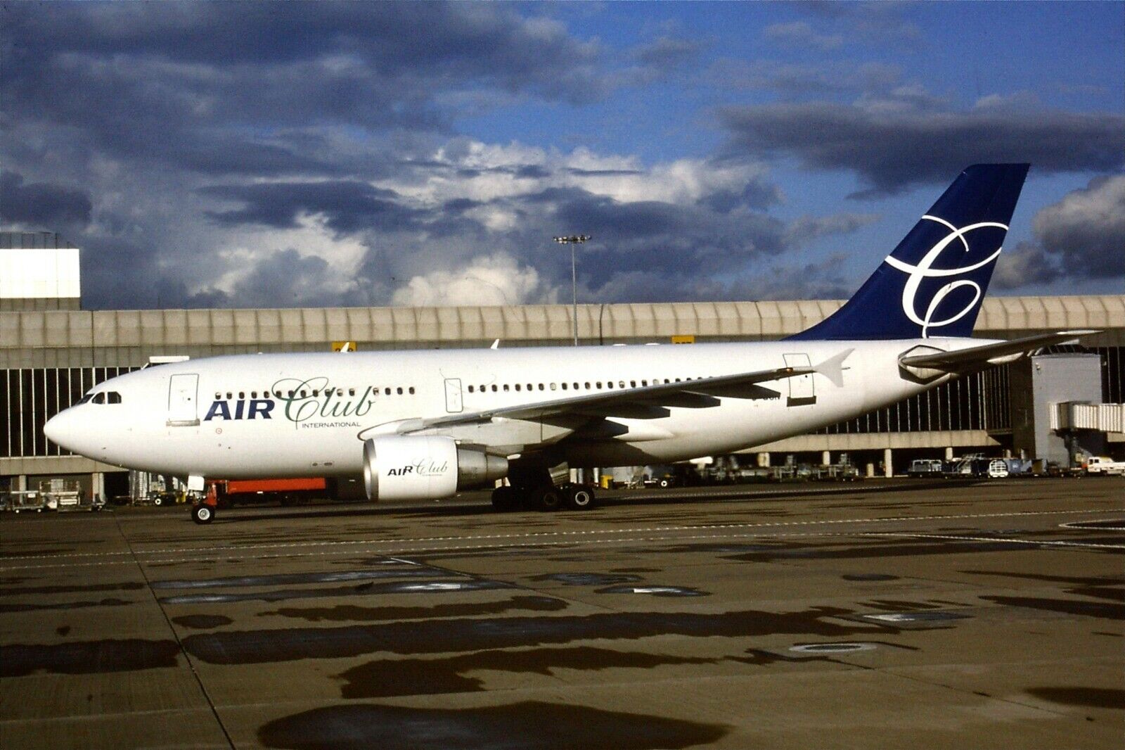 Original 35mm Colour Slide of Air Club International Airbus A310-304 C-GCIV