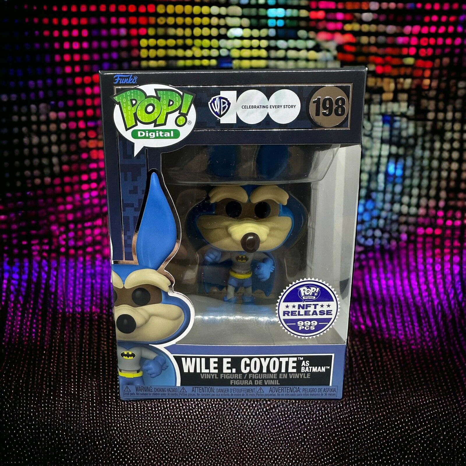 Funko Pop Digital Wile E. Coyote as Batman (Grail) #198 1/999 N HAND FAST SHIP