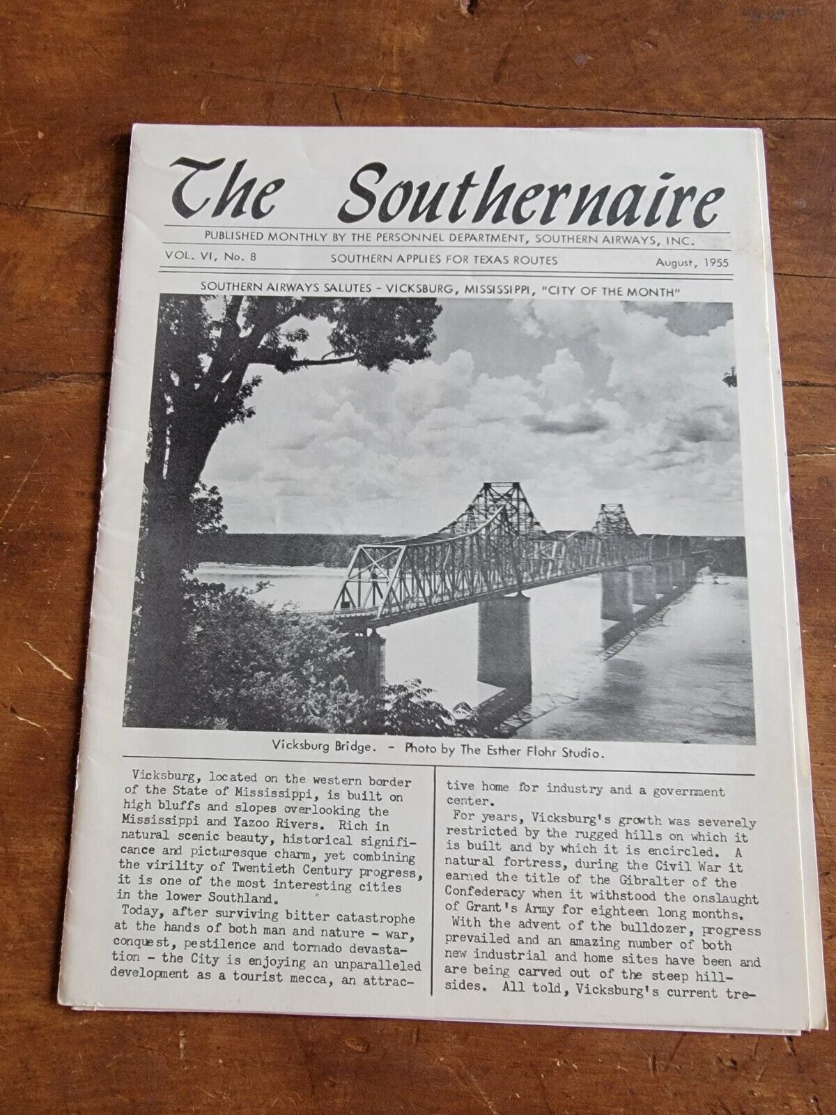 The Southernaire, Southern Airways VINTAGE 1955 Company Newsletter