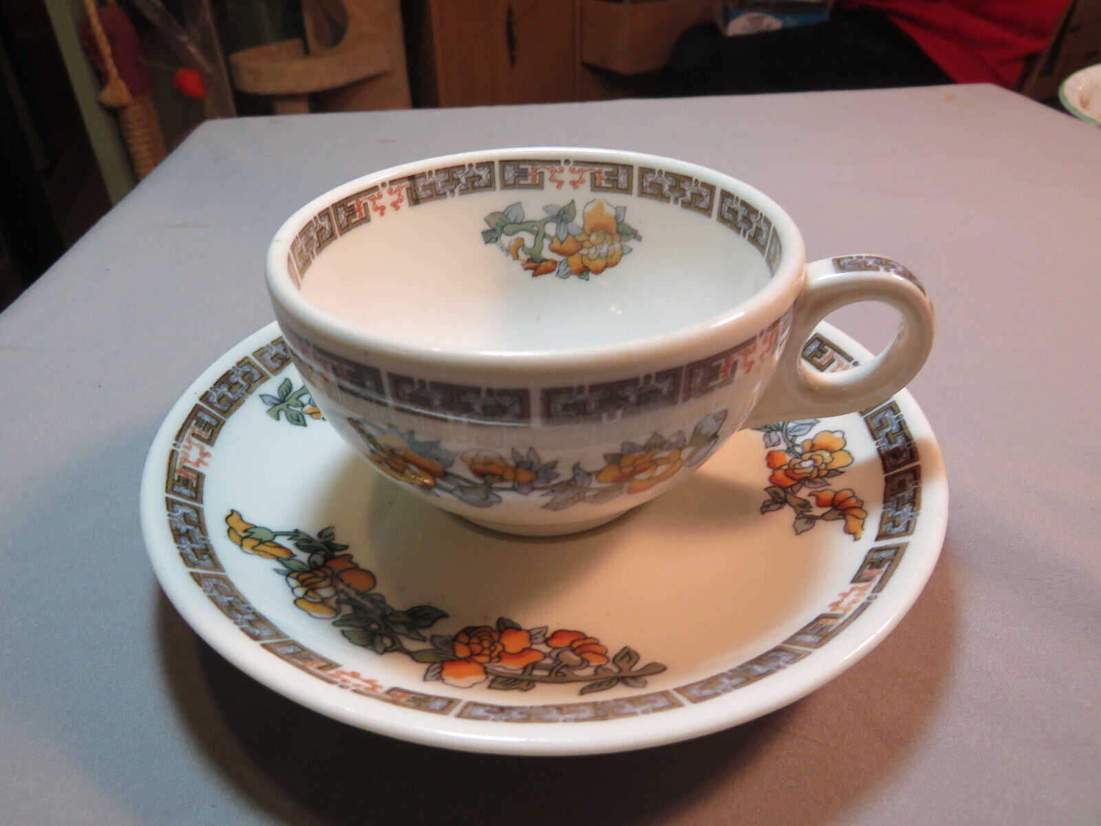 Vintage Pullman Railroad Train Dining Car China Cup & Saucer Indian Tree Ebay8