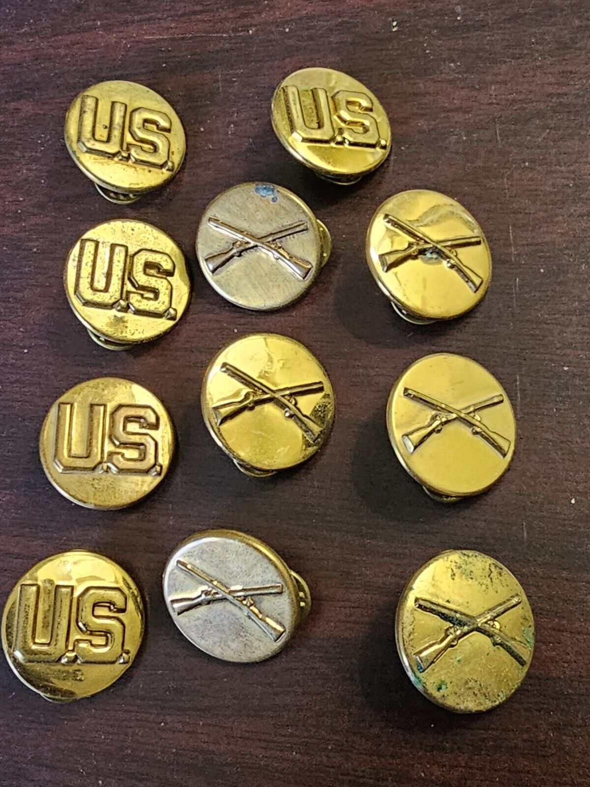 WWII Korean War US Army HUGE Infantry & US Collar Disk Lot L@@K