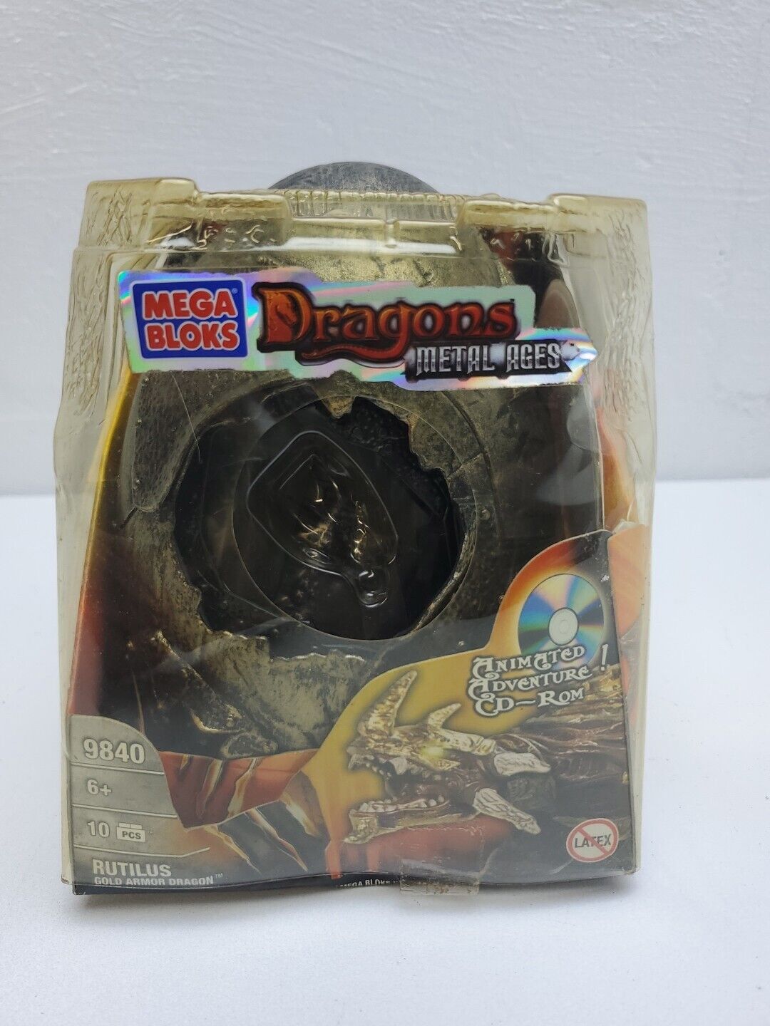 Dragons Mega Blok METAL AGES W/CD #9840 RARE NEW SEALED DAMAGED PACKAGING 