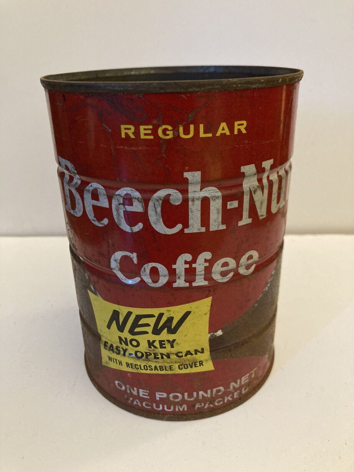 Vintage Coffee Can Beech-Nut Regular 1 Pound No Lid