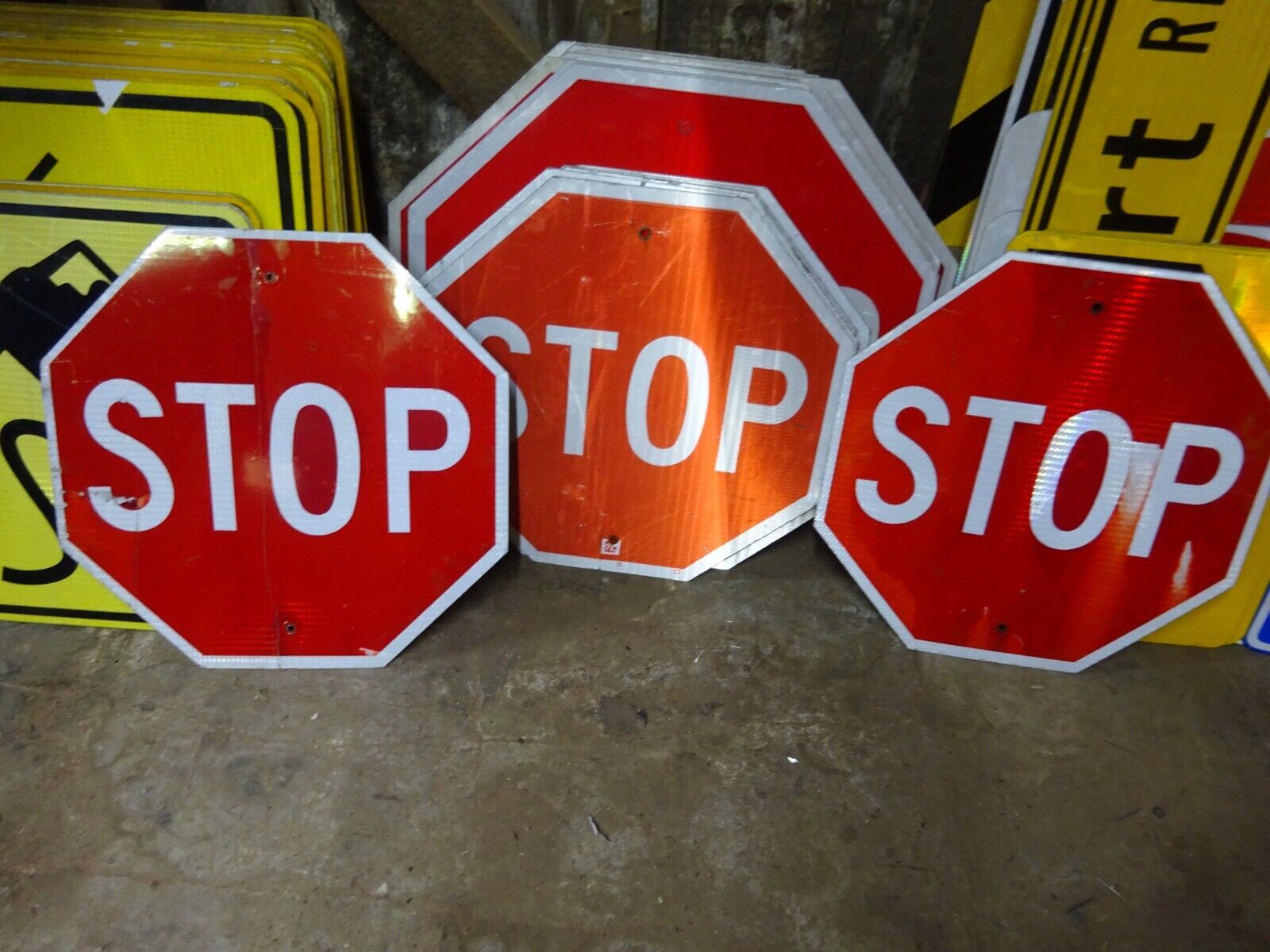 Real STOP Sign Traffic Pennsylvania DOT  Sign Shield 30\