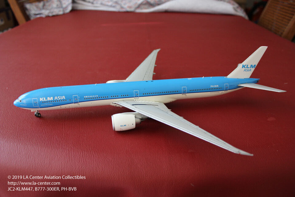JC Wing KLM Asia Royal Dutch Boeing 777-300ER New Color Diecast Model 1:200