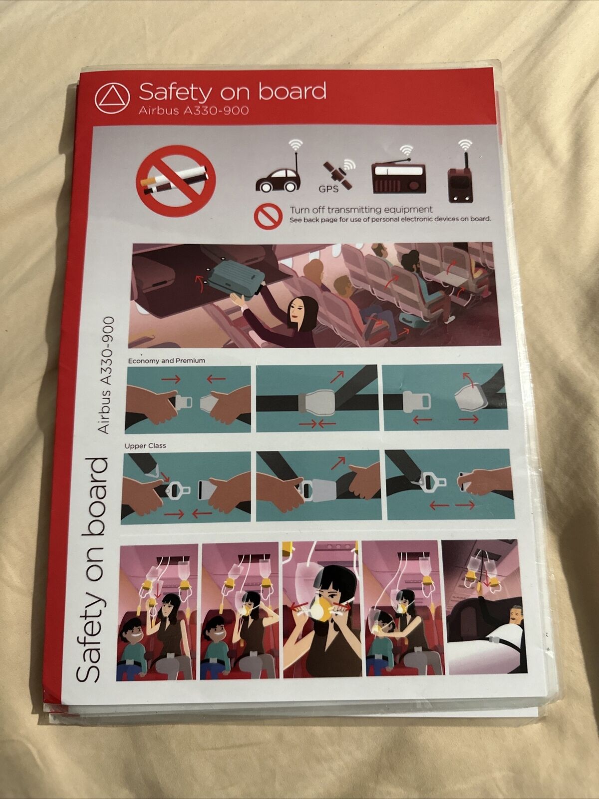 2023 VIRGIN ATLANTIC AIRLINES SAFETY CARD--AIRBUS 330-900 Neo