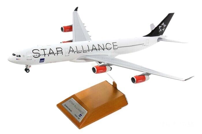JC Wings XX2094 SAS Airbus A340-300 Star Alliance OY-KBM Diecast 1/200 Jet Model