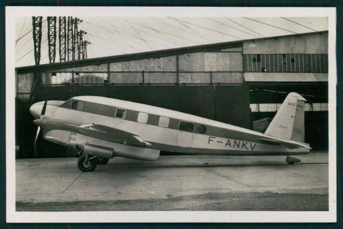Airplane Caudron C.440 Goeland original c1930-1940s photo postcard