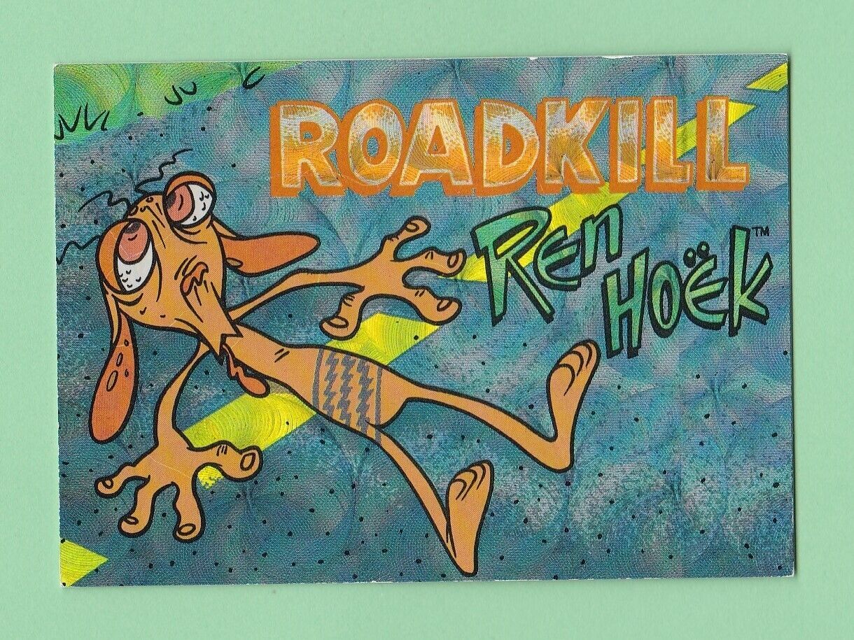 1993 Topps Nickelodeon Ren & Stimpy Ren Hoek Roadkill 30 of 50