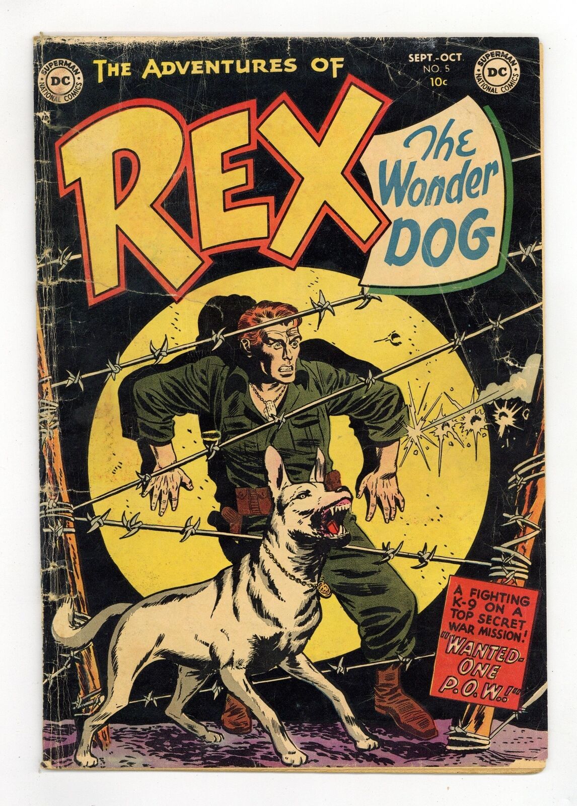 Adventures of Rex the Wonder Dog #5 GD- 1.8 1952