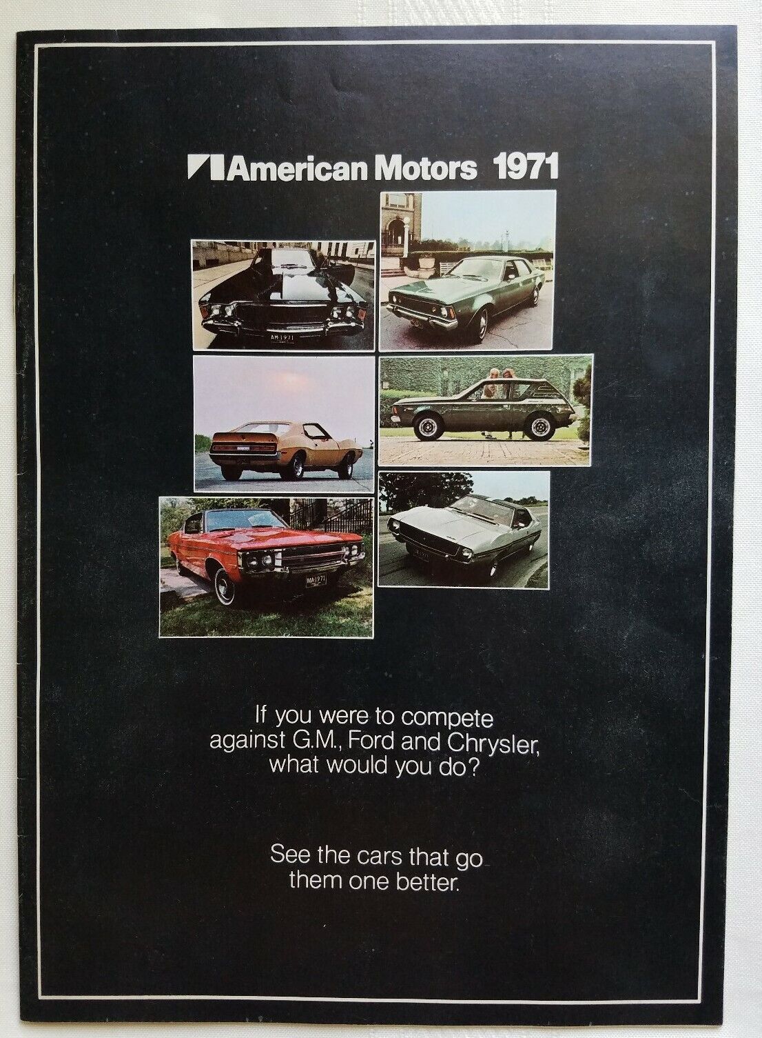 1971 American Motors Gremlin Javelin AMX SST Hornet Car Dealer Sales Brochure