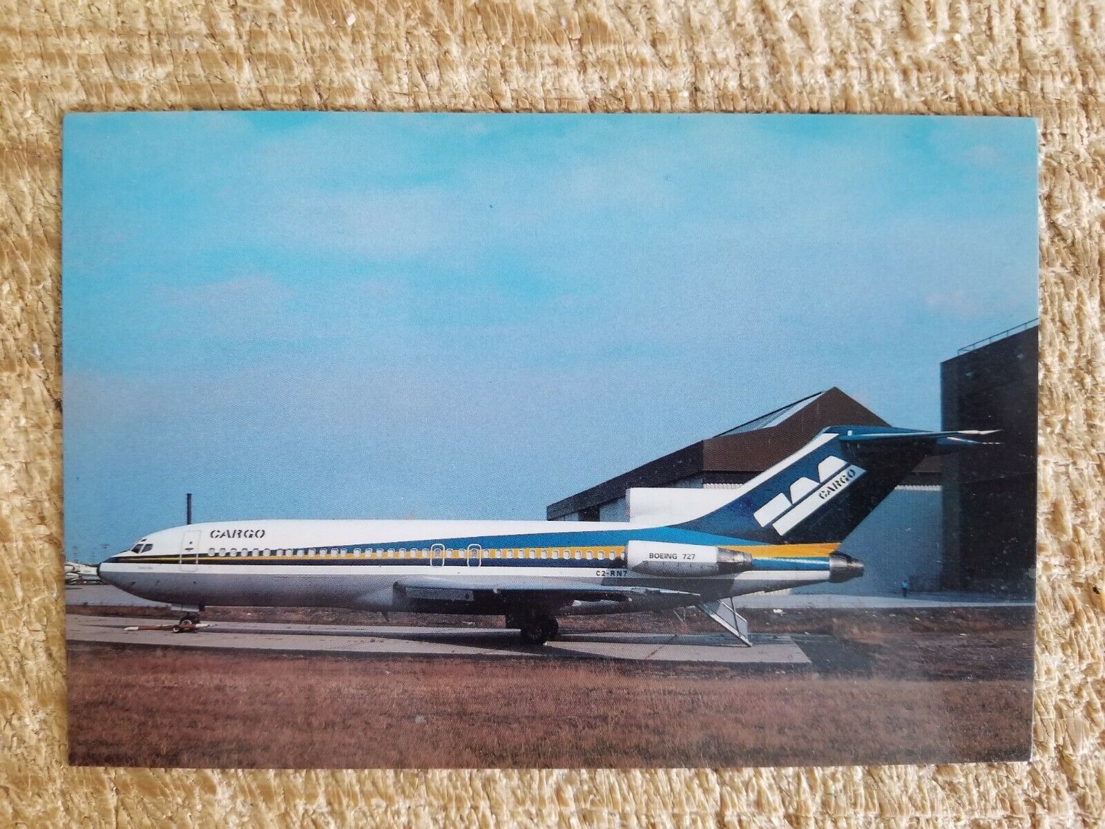 TRANS AUSTRALIA AIRLINES CARGO BOEING 727-77C.VTG AIRCRAFT POSTCARD*P58