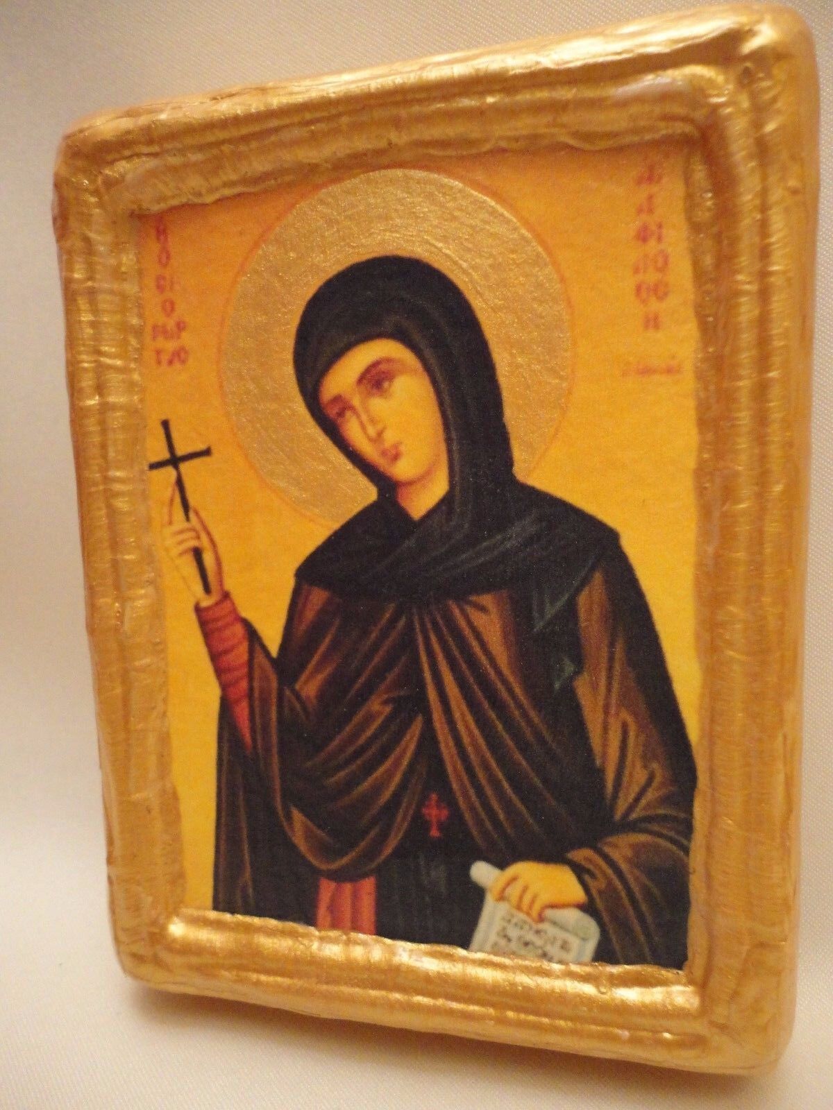 Saint Philothei Filothei  ICONE IKONA ICONO IKONE Eastern Greek Orthodox Icon