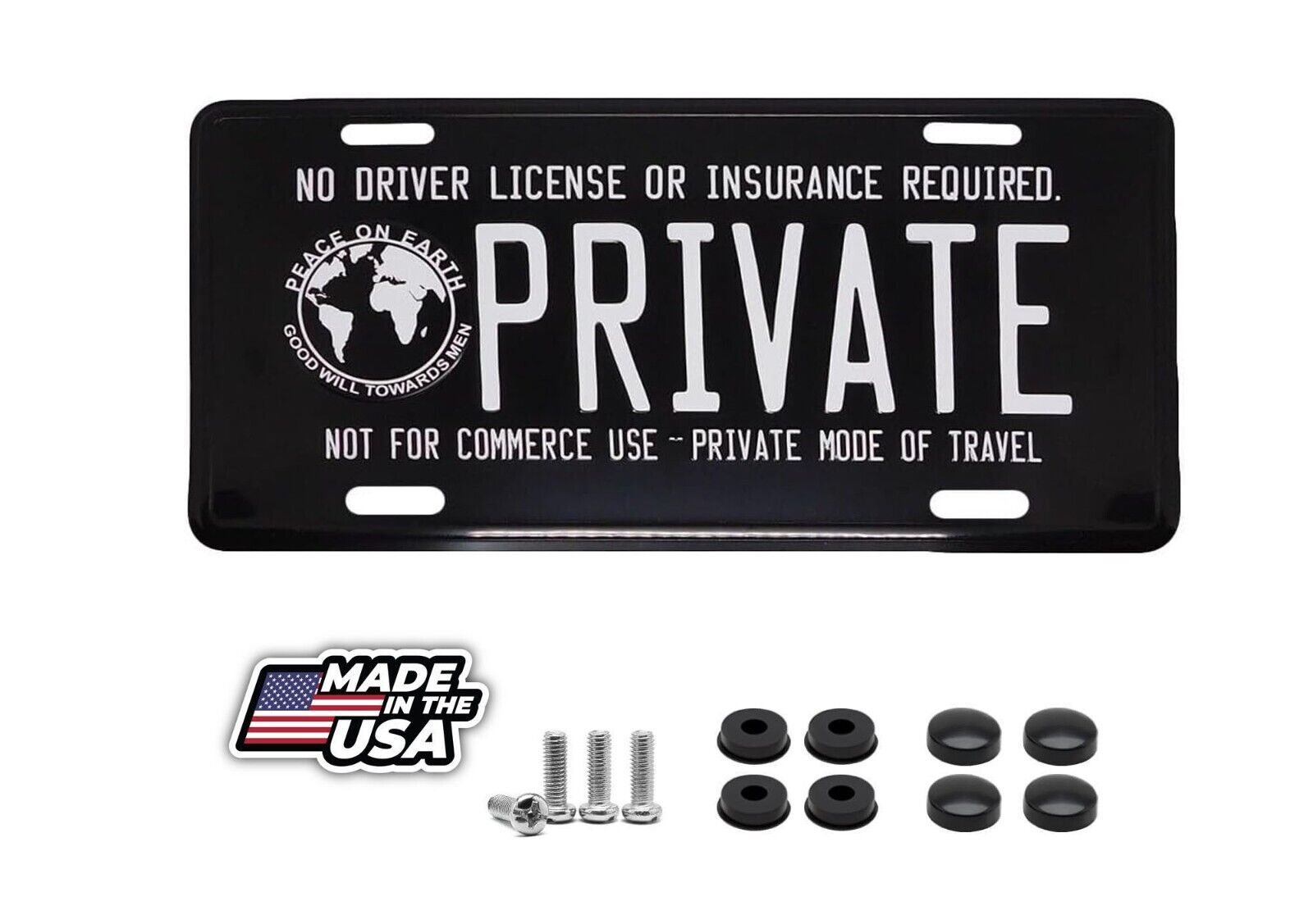 No Driver License Or Insurance Required Private Black 6\