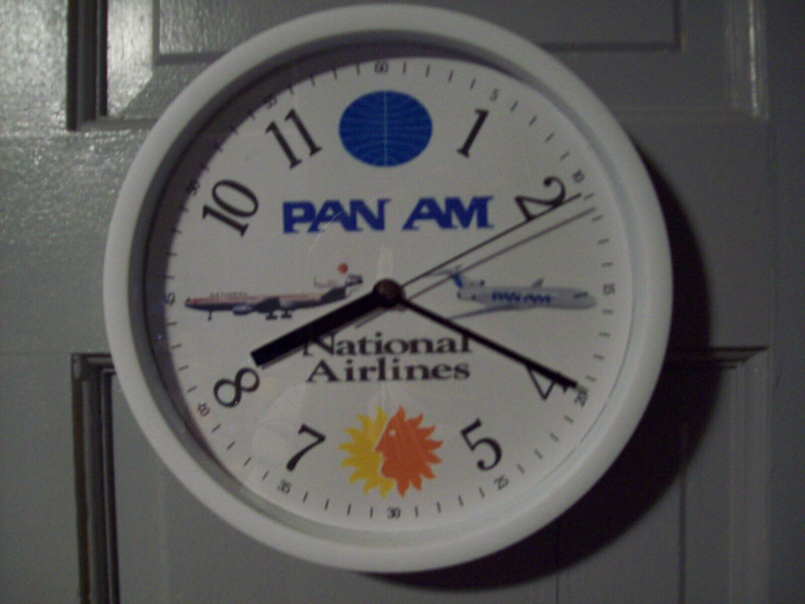 PAN AM BOEING 727  NATIONAL AIRLINES DC-10 WALL CLOCK