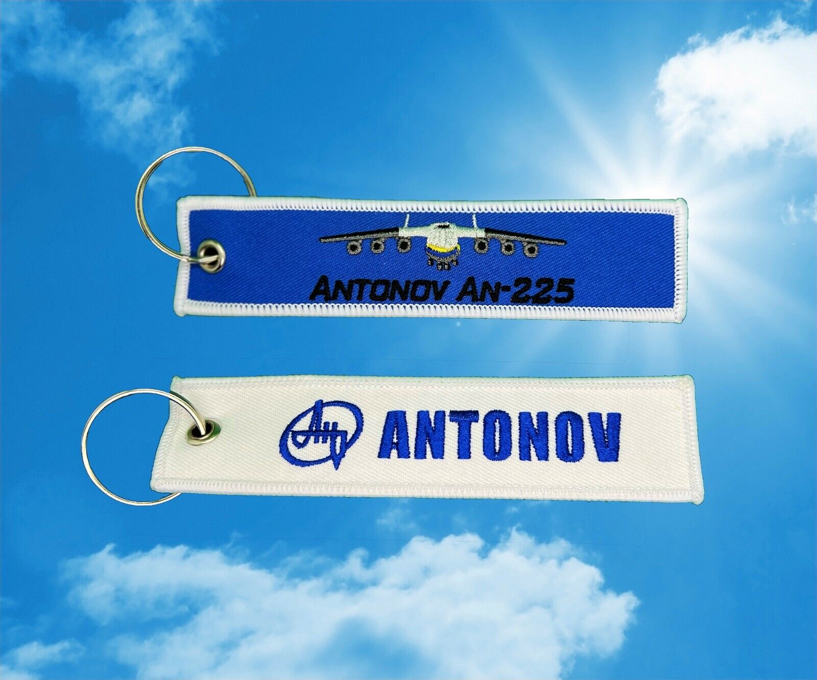 Antonov An-225 keychain keyring baggage luggage tag