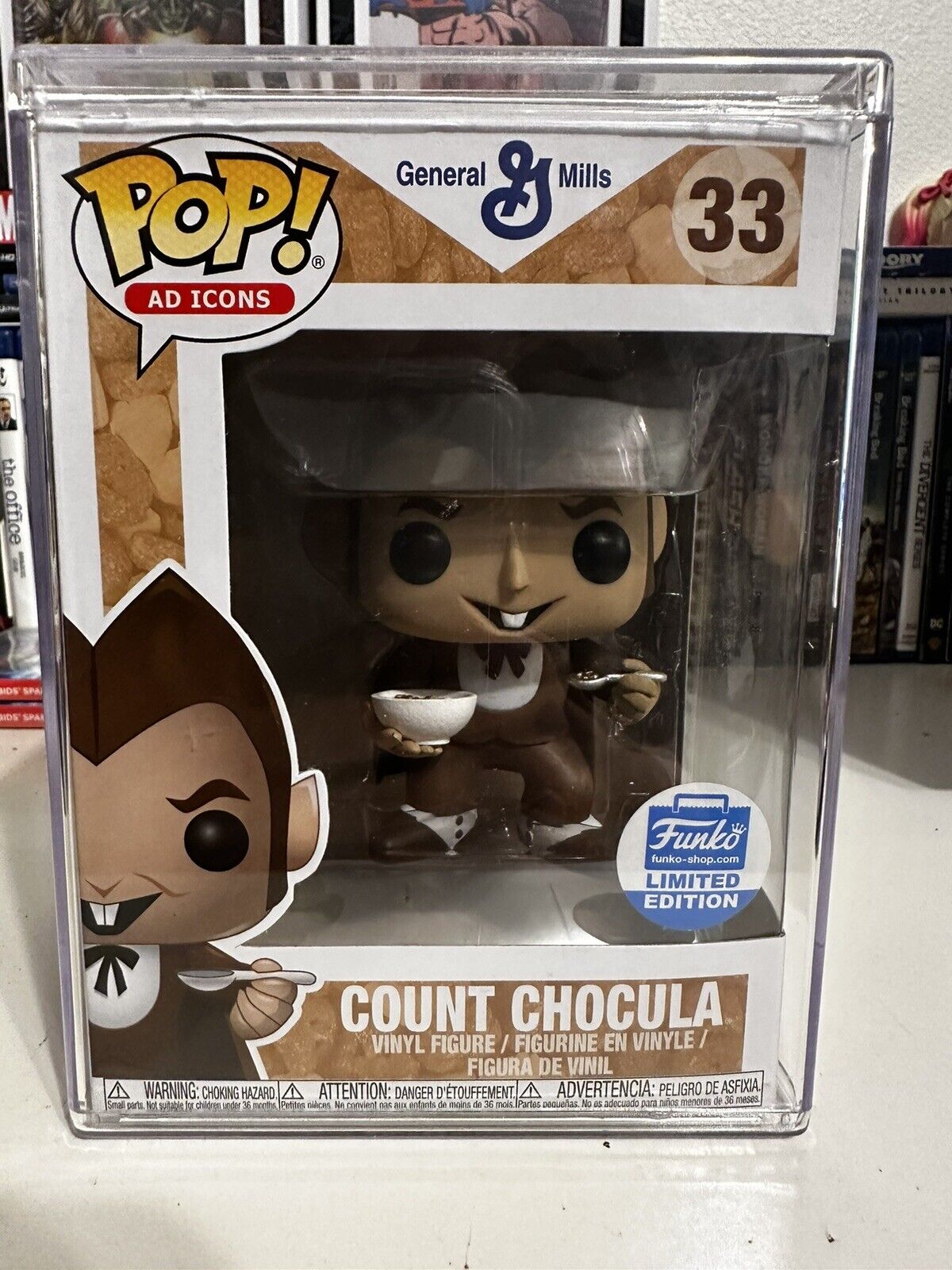 Funko Pop Ad Icons - Count Chocula (w/ Cereal & Spoon) Funko Shop EXCL.