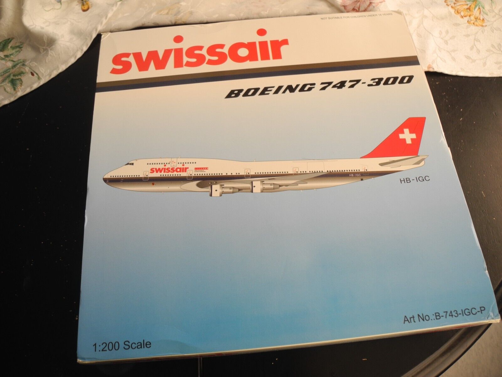 Extremely Rare INFLIGHT 200 Boeing 747 SWISSAIR, NIB, Retired, Perfect