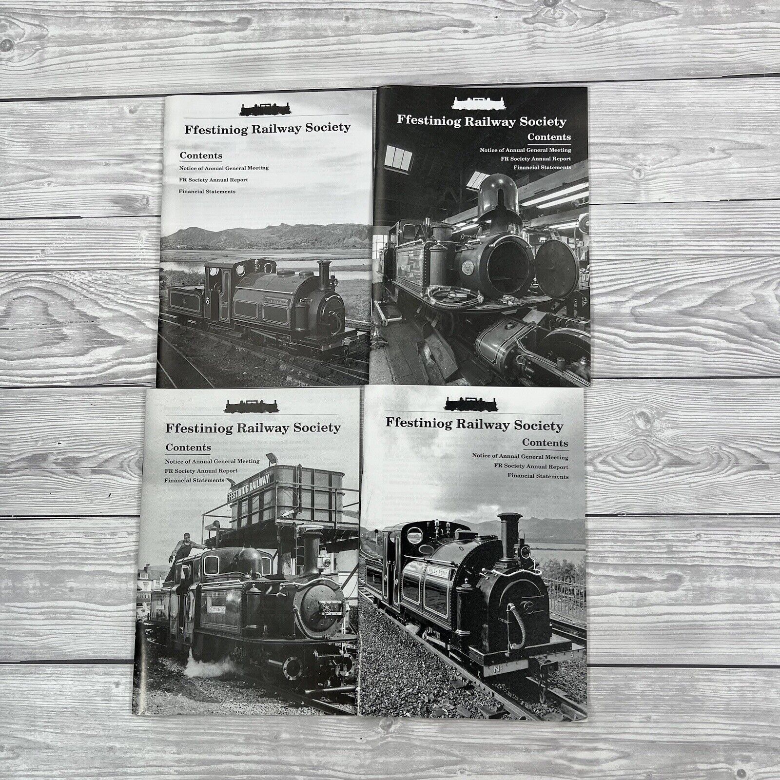 Ffestiniog Railway Society Paperback Annual Report AGM Bundle Joblot x4 Magazine