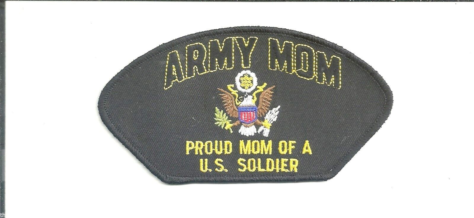 PROUD ARMY MOM OF A U.S. SOLDIER EMBROIDERED PATCH