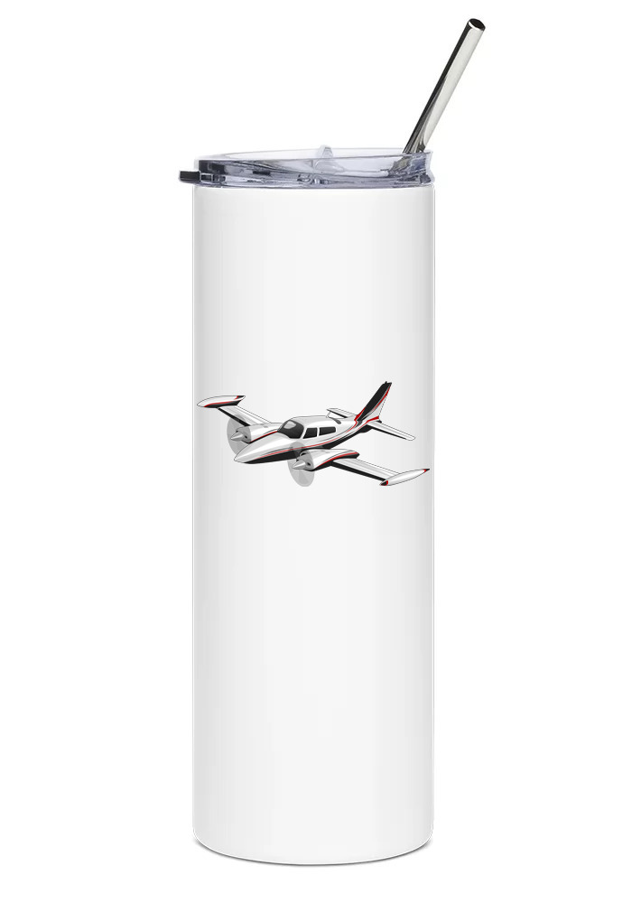 Cessna 310R Stainless Steel Water Tumbler with straw - 20oz.