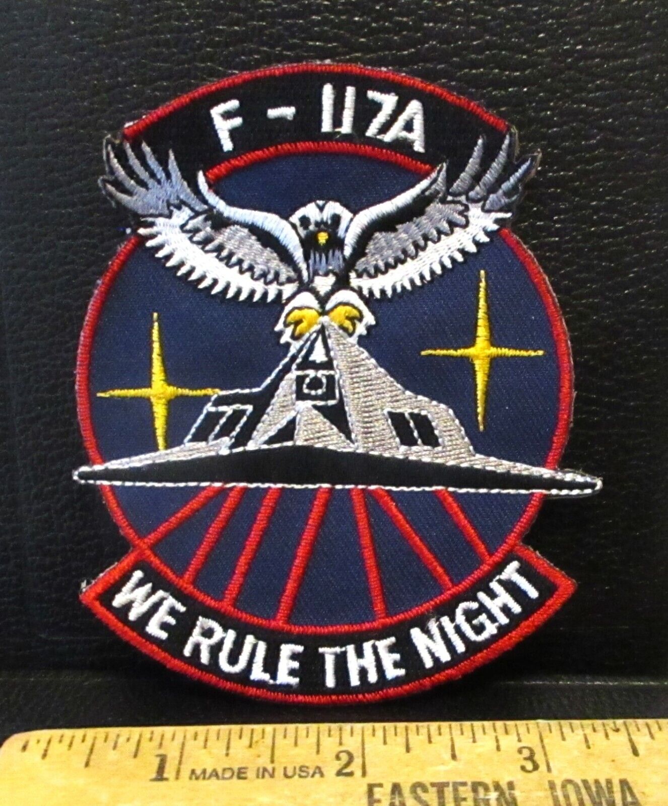 USAF US Air Force F117A Nighthawk Stealth Jet Fighter Plane Rule The Night Patch