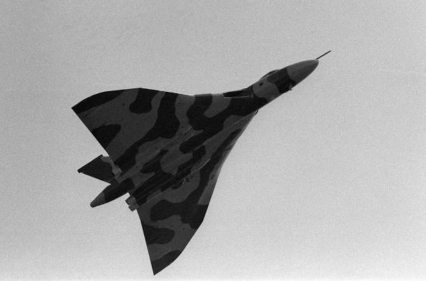 Avro Vulcan B2 bomber XH558 of the RAF Vulcan Display Team 1987 Old Photo