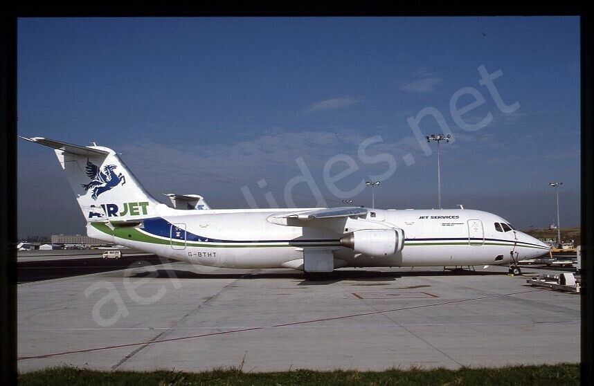 Air Jet BAe 146-300QT G-BTHT Nov 93 Kodachrome Slide/Dia A15