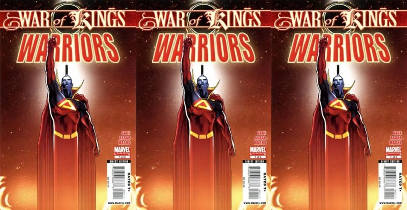 War of Kings: Warriors #1 (2009) Marvel Comics - 3 Comics