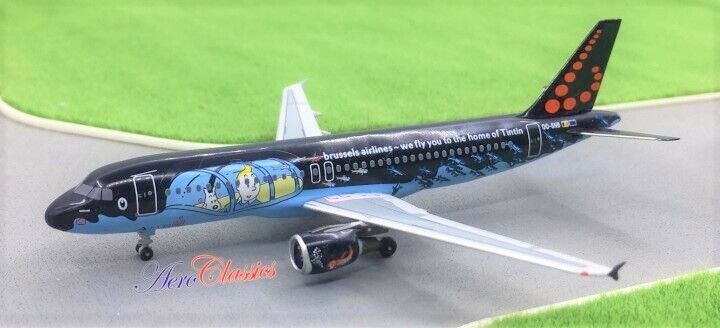Aeroclassics ACOOSNB Brussels Airlines A320 Tin Tin OO-SNB 1/400 Diecast Model