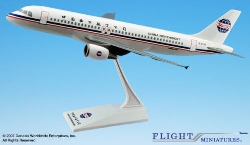 Flight Miniatures China Northwest Airbus A320-200 Desk Top 1/100 Model Airplane