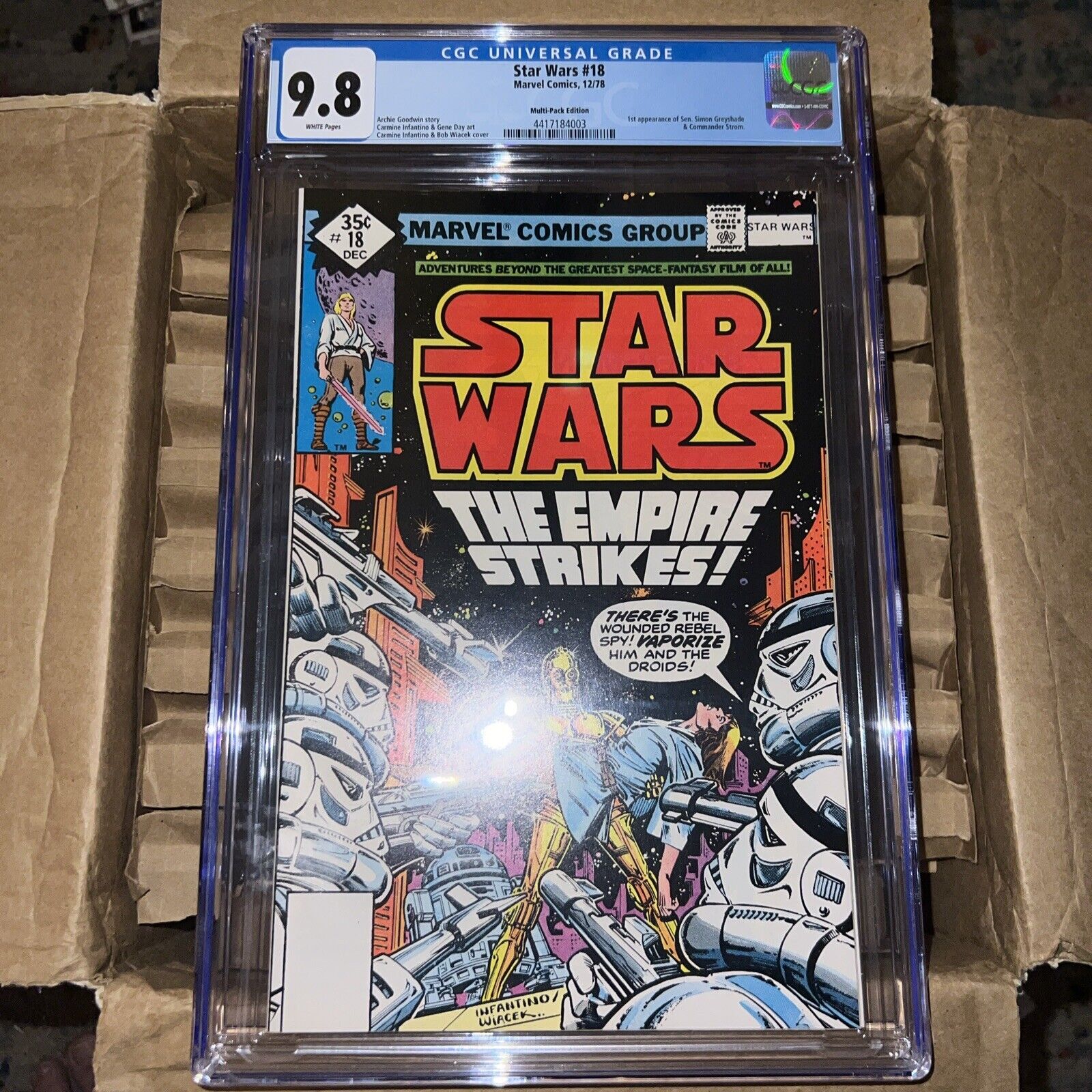 🔥 Star Wars #18 CGC 9.8 (Oct 1978, Marvel) Multi-Pack Edition ONLY 3 ON CENSUS